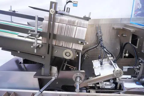 Customized Automatic Sanitary Pads Cartoning Box Packaging Sachets Cartoner Packing Machine