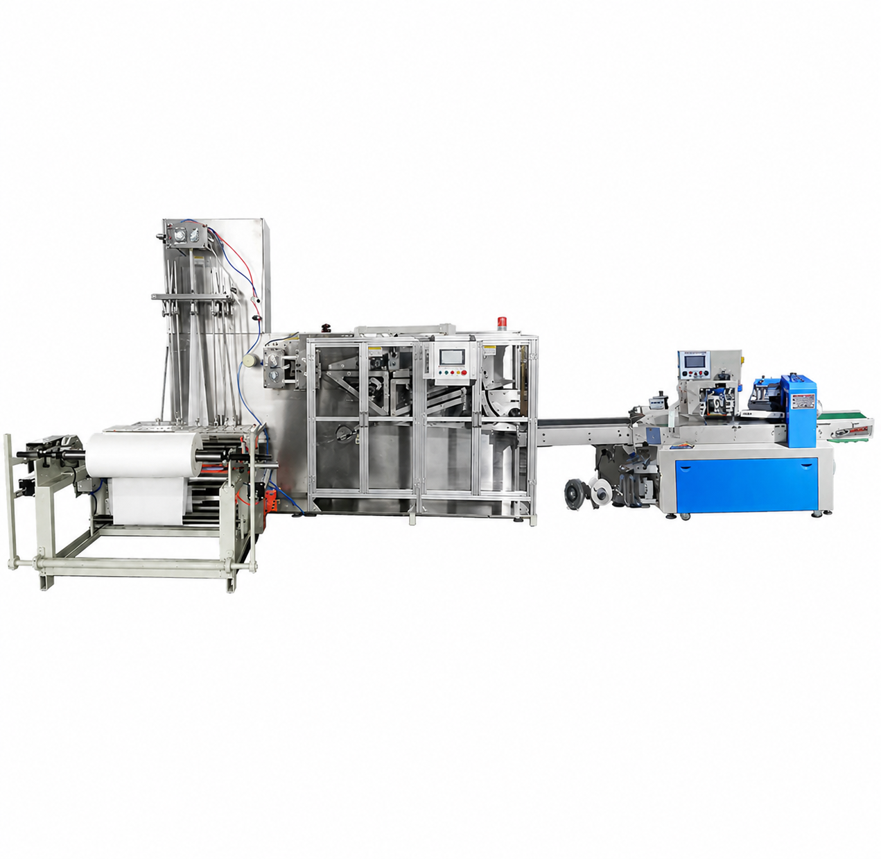 HY800/KD450 Fully Automatic Disposable Towel and Bath Towel Production and Packaging Line